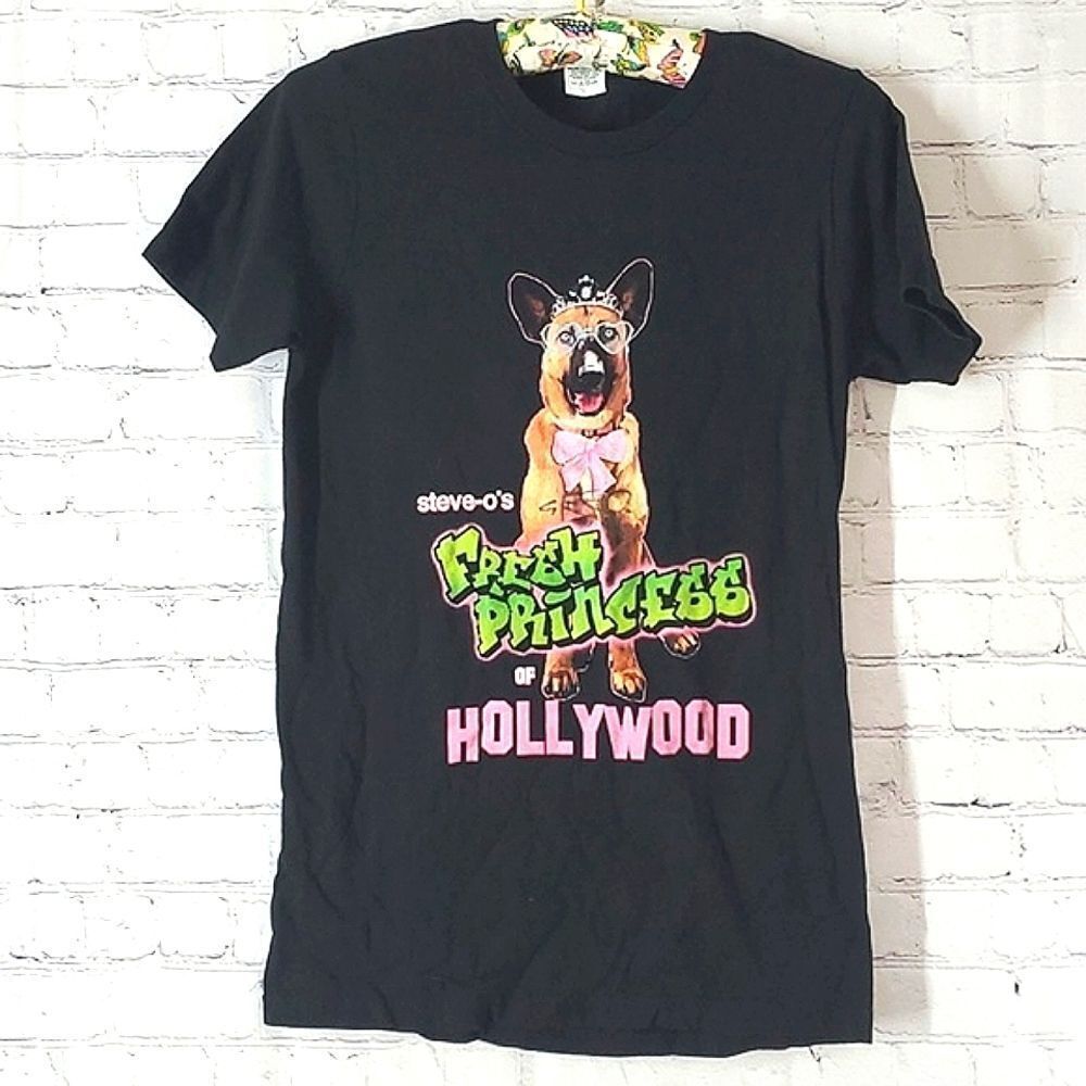 Steve-o Autographed Signed Fresh Princess of Hollywood Dog Shirt 100% Cotton S
